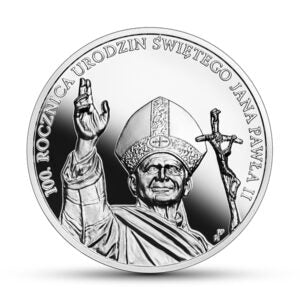 Jan Paweł II 100 roczn. urodzin 10 zł
