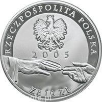 Jan Paweł II plater. 10 zł