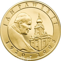 Jan Paweł II  plater. 10 zł