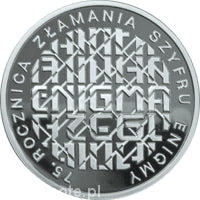 75. rocznica złamania szyfru Enigmy 10 zł